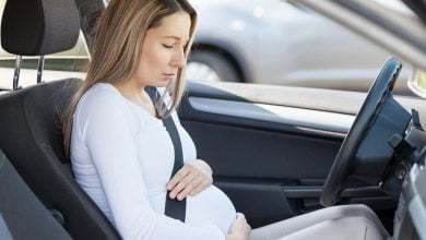 ركوب المواصلات في الحمل