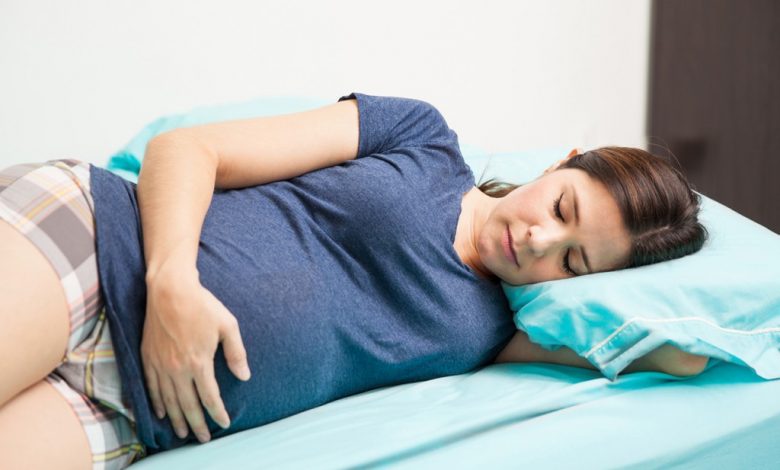وضعيات نوم الحامل